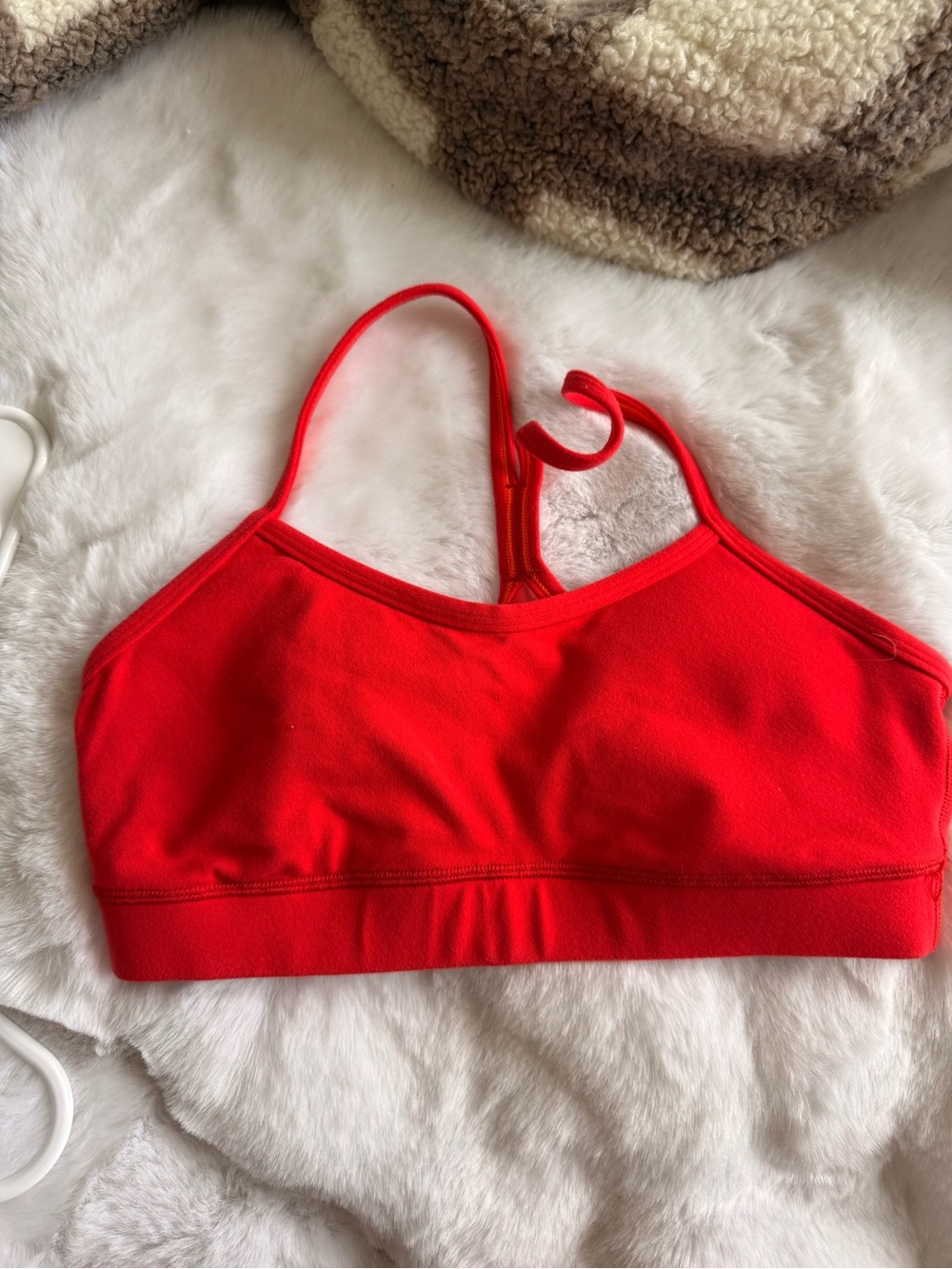 lululemon athletica Red Strappy Sports Bra